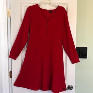 Ann Taylor factory red dress size 4